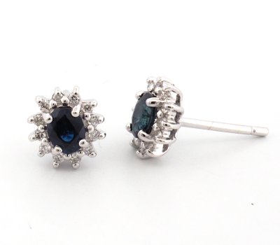 18K Earring White Gold