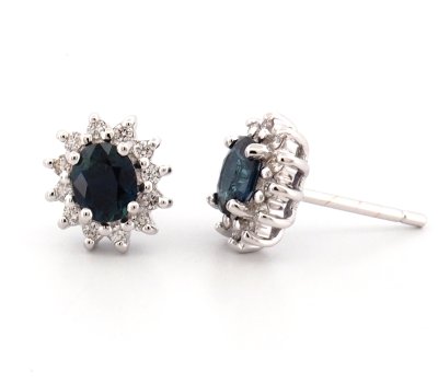 18K Earring White Gold