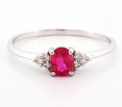 18K Ring White Gold