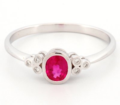 9K Ring White Gold