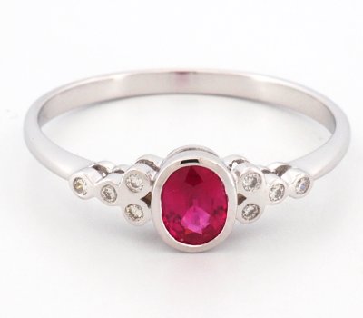 18K Ring White Gold