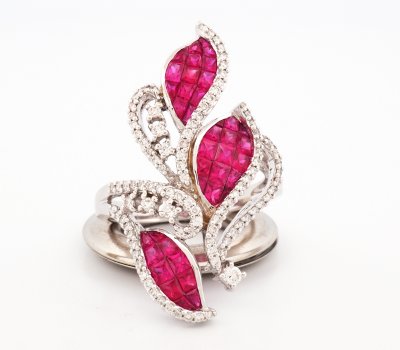 18K Ring White Gold