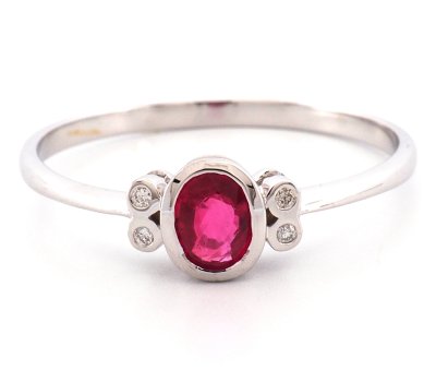 18K Ring White Gold