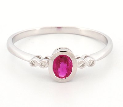 18K Ring White Gold