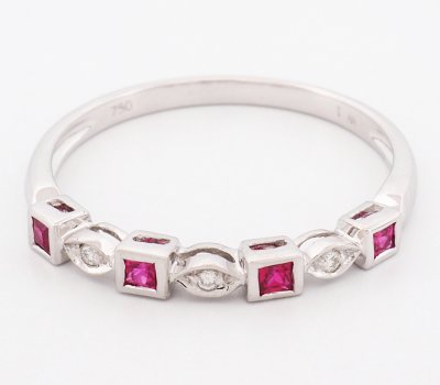 18K Ring White Gold