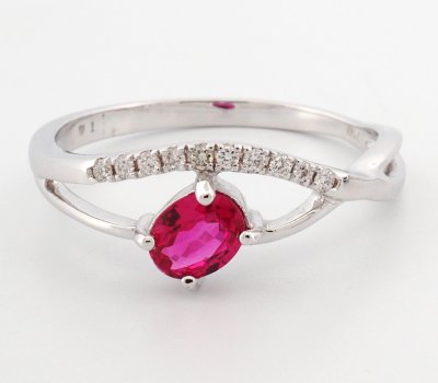 18K Ring White Gold