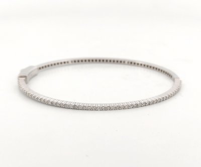 9K Bangle White Gold