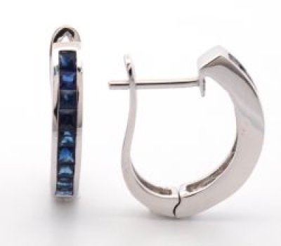 9K Earring White Gold