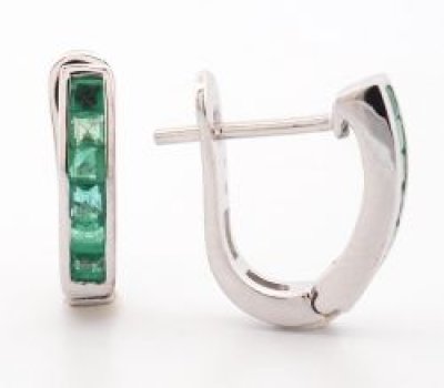 9K Earring White Gold