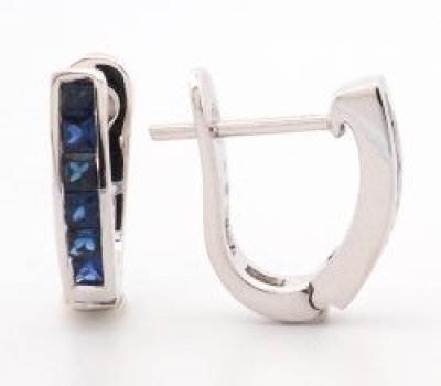 9K Earring White Gold