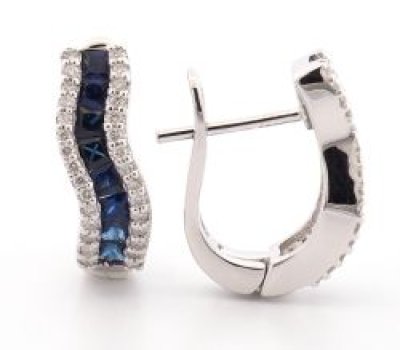 9K Earring White Gold