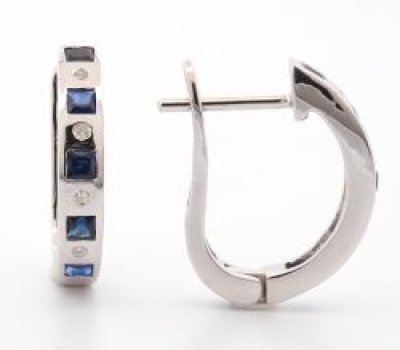 9K Earring White Gold