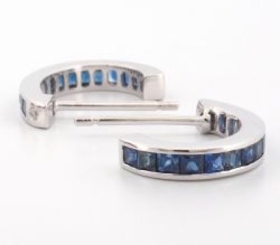 9K Earring White Gold