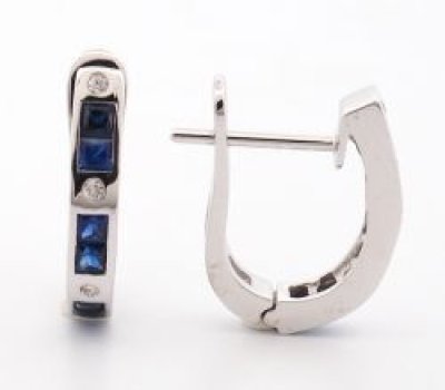 9K Earring White Gold