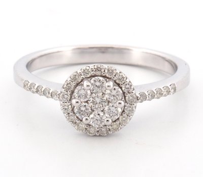 9K Ring White Gold