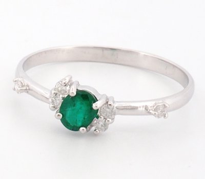 9K Ring White Gold