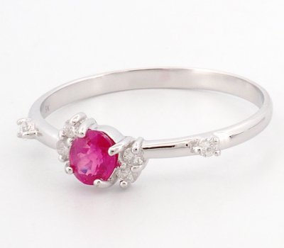 9K Ring White Gold