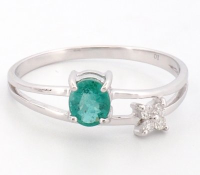 9K Ring White Gold