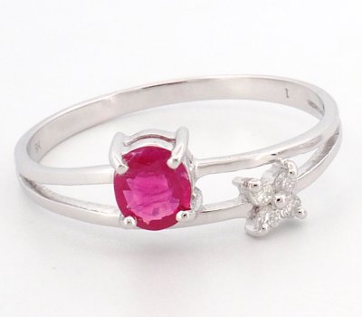 9K Ring White Gold