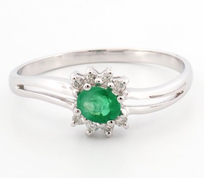 9K Ring White Gold