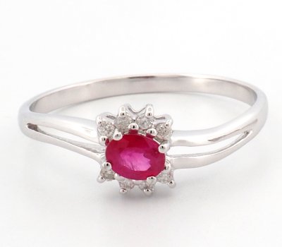 9K Ring White Gold
