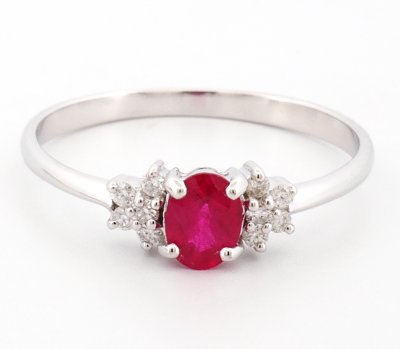 9K Ring White Gold