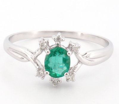 9K Ring White Gold