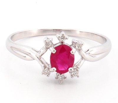 9K Ring White Gold