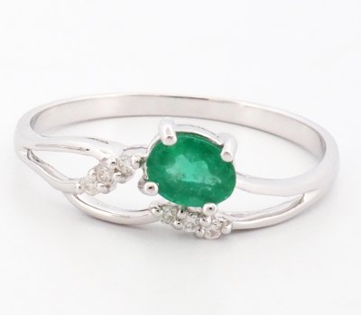 9K Ring White Gold