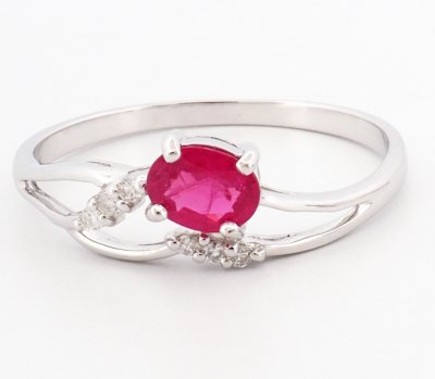 9K Ring White Gold