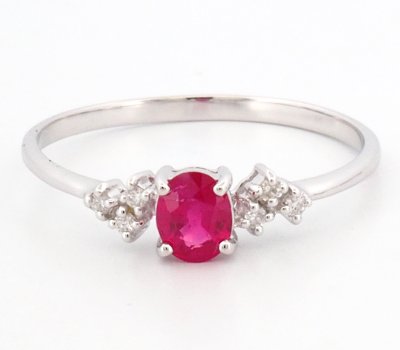 9K Ring White Gold