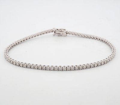 9K Bracelet White Gold