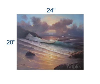 ภาพวาดทะเลขนาด20"x24"