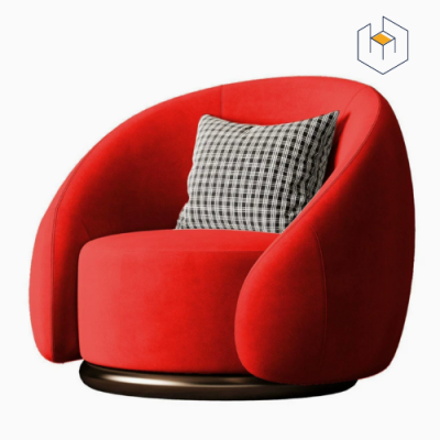 Swivel Barrel Chair - เก้าอี้ทรงถังหมุนได้