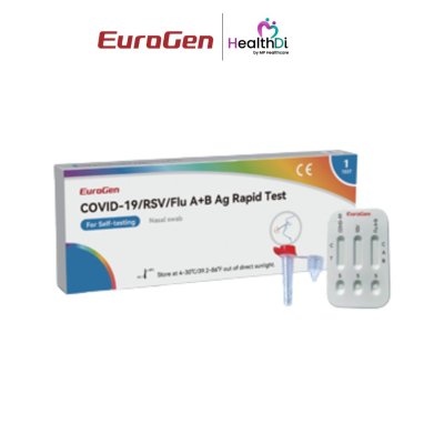 Eurogen-COVID-19/RSV/Flu A+B Antigen Rapid Test (4-in-1 Home)