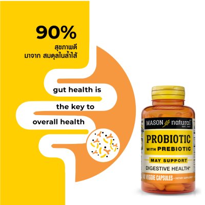 โปรโมชั่น 2 กระปุก Mason Natural Probiotic ฟื้นฟูระบบย่อย เสริมภูมิคุ้มกัน ปรับสมดุลลำไส้