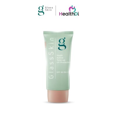 Glass Skin Youth Active Tone-Up UV Protection -กันแดดโทนอัพสูตรอ่อนโยน กันแก่ ปรับผิวไบรท์ไม่วอก เหมาะกับทุกสีผิว (50ML)