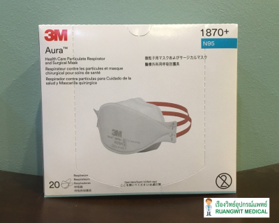 หน้ากาก 3M N95 รุ่น 1870+ (ยกกล่อง 20 ชิ้น)
