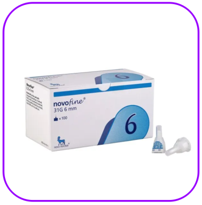 เข็ม NovoFine 31Gx6mm (กล่องฟ้า) (ยกกล่อง)