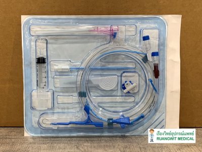 Central Venous Catheter Bioteq 7Fr x 20cm (2 Lumen) Double Lumen (ชุดอุปกรณ์สำหรับเปิดหลอดเลือดดำส่วนกลาง ชนิด 2 สาย)