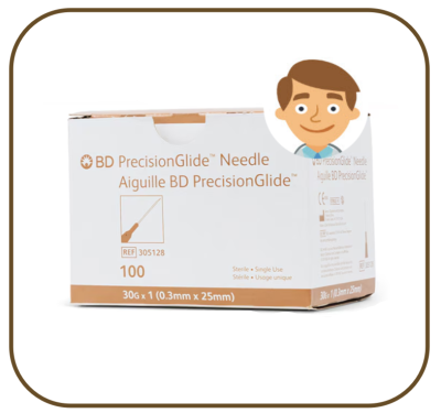 เข็ม BD PrecisionGlide Needle 30G x 1/2"