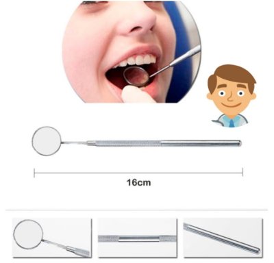 กระจกส่องฟัน Dental Mirror สแตนเลส