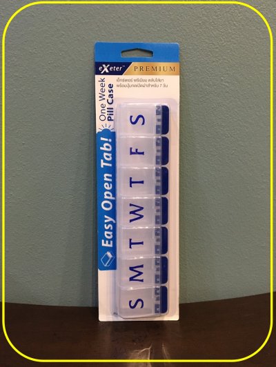 ตลับยาใส่ยาพร้อมปุ่มกดเปิดฝา 7 วัน Exeter Premium