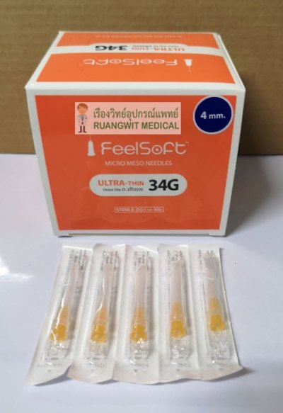 เข็ม FeelSoft Ultra Thin 34G x 4mm