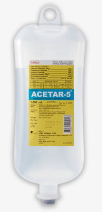 Acetar-5 (Dextrose 5% in Acetate Ringer‘s injection) 1,000 ml