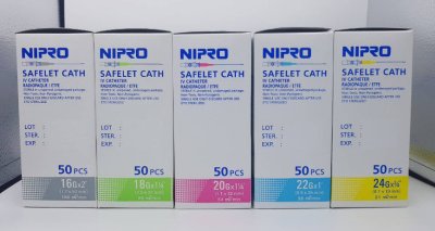 เข็มเปิดเส้น Nipro Safelet Cath (ขายแยก 1 อัน)