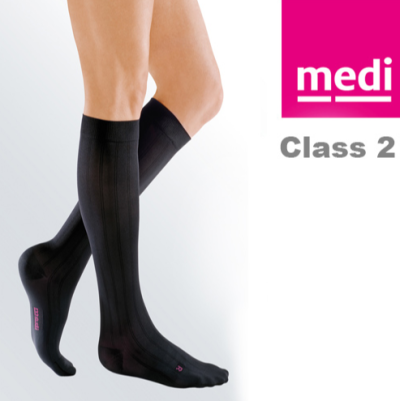 ถุงน่องเส้นเลือดขอด Mediven For Men สีดำ สำหรับผู้ชาย (23-32 mmHg)