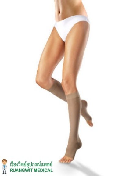 ถุงน่องเส้นเลือดขอด Venosan (medical grade compression stockings) ระดับเข่า เปิดปลายเท้า (แรงบีบ 23-32 mmHg)