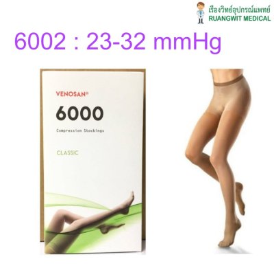 ถุงน่องเส้นเลือดขอด (Medical grade compression stockings) Venosan เต็มตัว (แรงบีบ 23-32 mmHg)