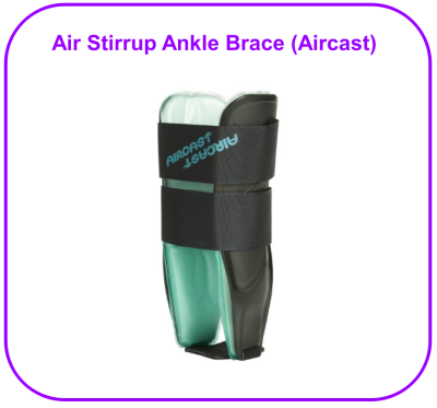 Air Stirrup Ankle Brace (Aircast) ช่วยพยุงและให้แรงกดรัดสำหรับข้อเท้าแพลง